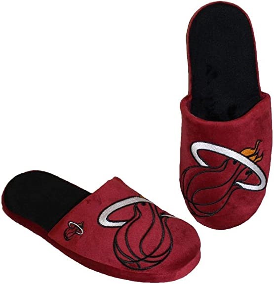 FOCO-NBA-Miami-Heat-Mens-Slip-on-Slippers