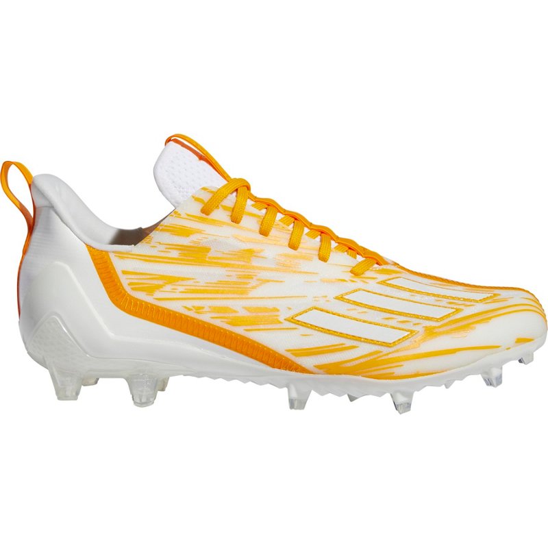 adidas Men's adizero Football Cleats Cloud White/Gold, 10.5 - Football at Academy Sports