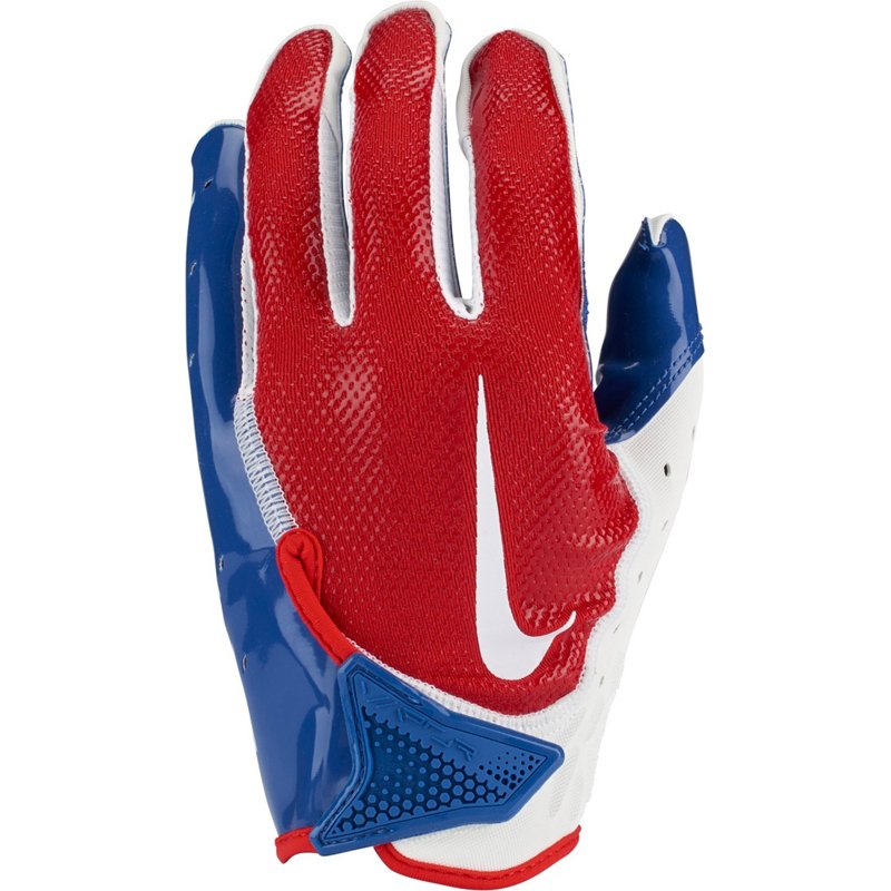 Nike Adults' Vapor Jet 7.0 Americana Football Gloves Red/Blue, Small - Football Equipment at Academy Sports