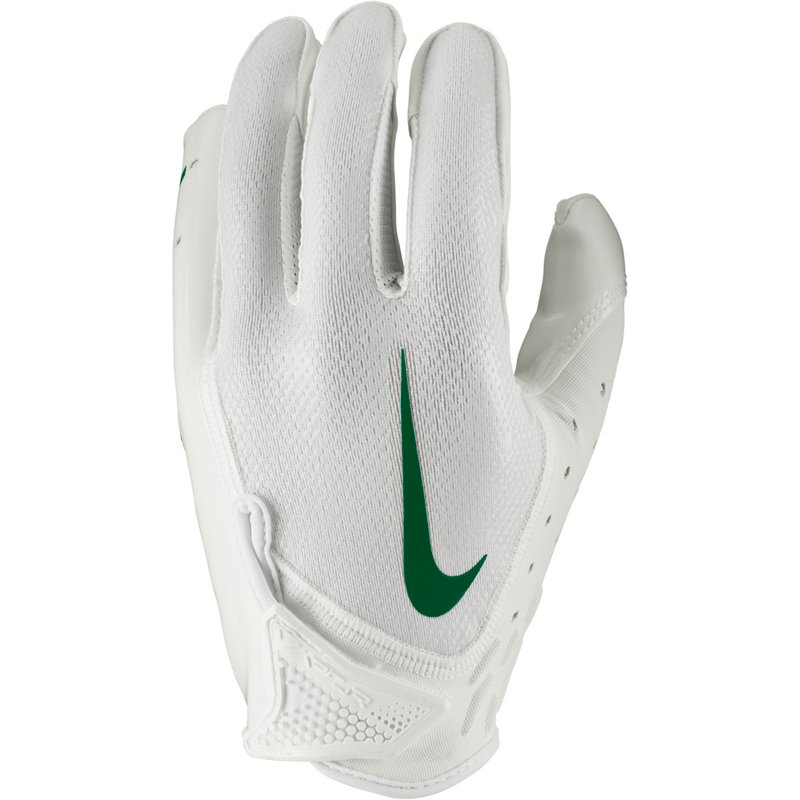 Nike Adults' Vapor Jet 7.0 Football Gloves White/Bright Green, Small - Football Equipment at Academy Sports