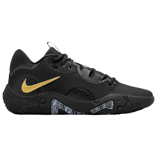 Nike Mens Nike PG 6 - Mens Basketball Shoes Black/Metallic Gold/Celestine Blue