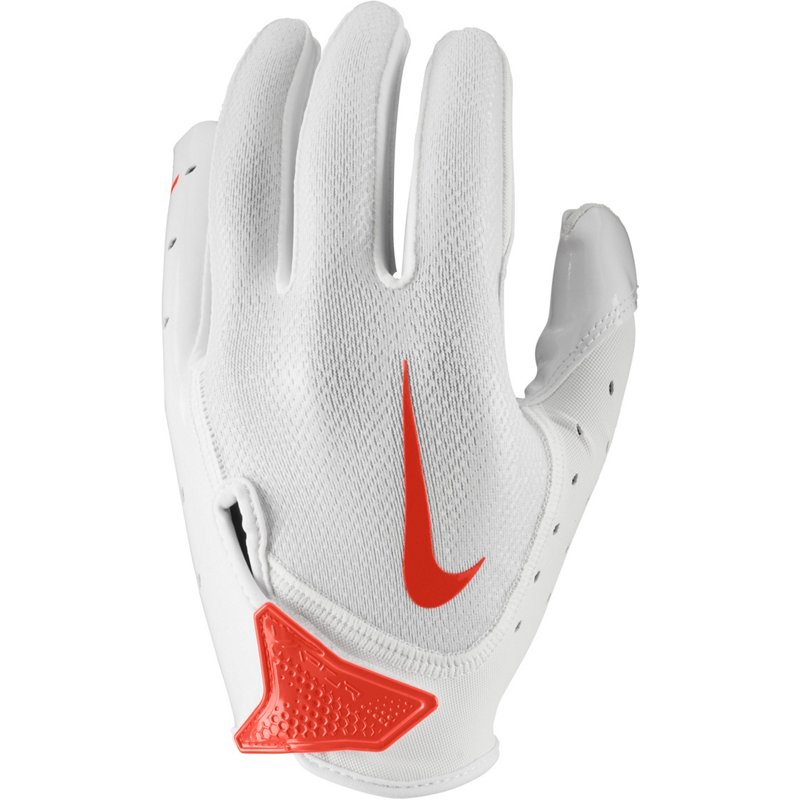 Nike Youth Vapor Jet 7.0 Football Gloves White/Orange, Small - Football Equipment at Academy Sports