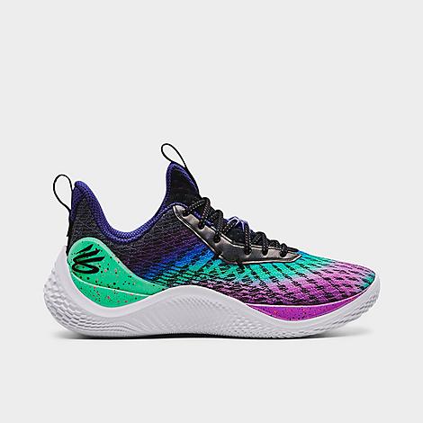 Under Armour Curry Flow 10 Basketball Shoes in Black/Black/Multi